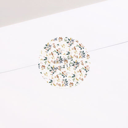 Sticker Taufe Rund Liberty Kinfolk foto N° 2