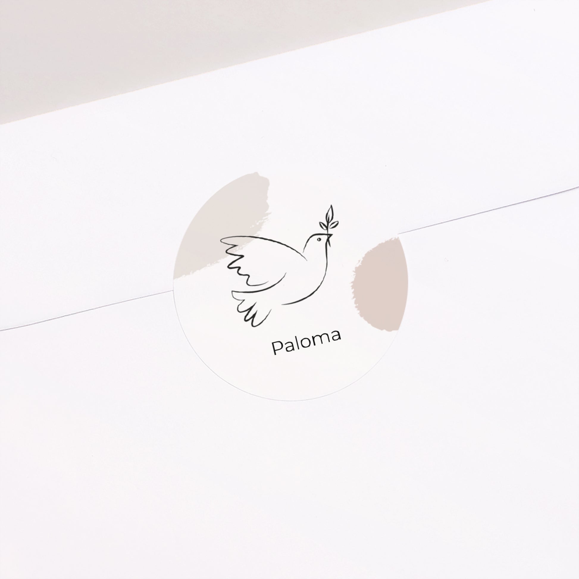 Sticker Taufe Rund Nach Picasso-Art foto N° 2