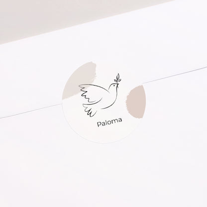 Sticker Taufe Rund Nach Picasso-Art foto N° 2