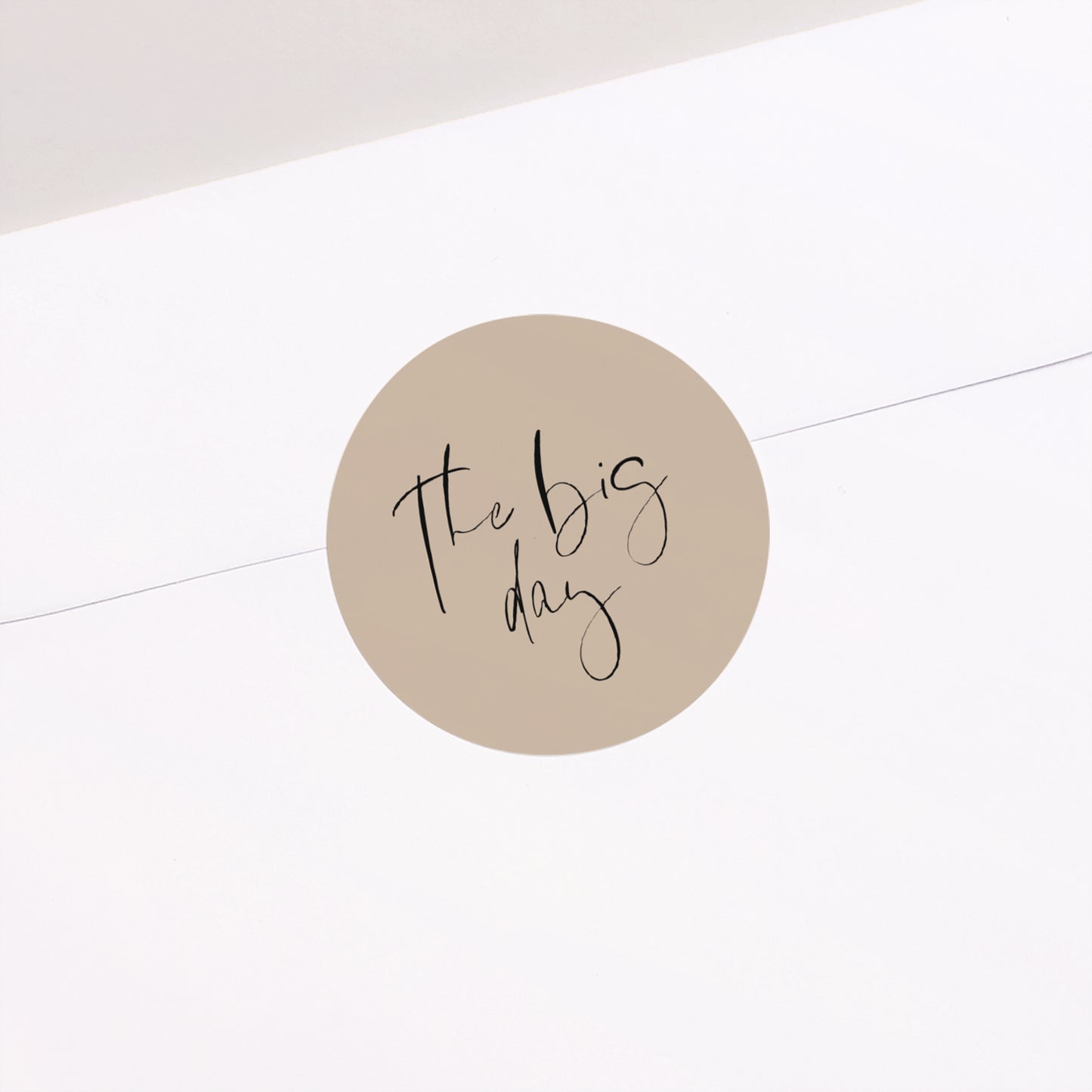 Sticker Hochzeit Rund Handschriftliche Typo foto N° 2