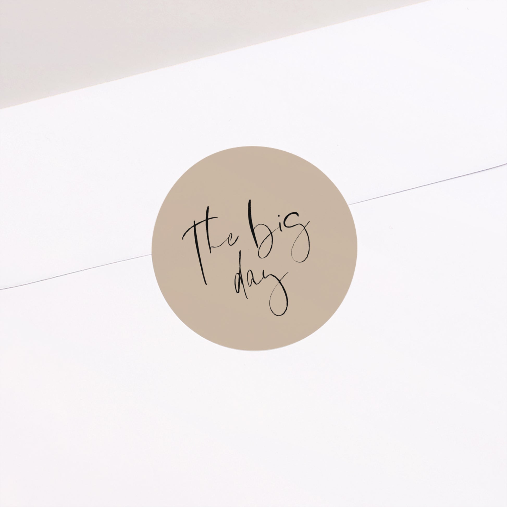 Sticker Hochzeit Rund Handschriftliche Typo foto N° 2