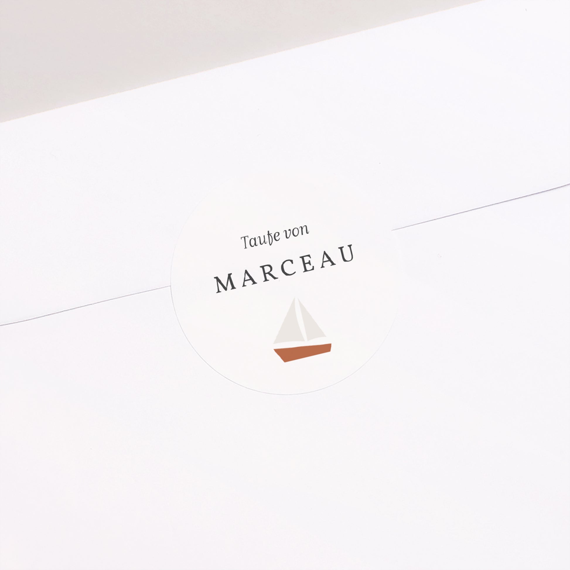 Sticker Taufe Rund Moussaillon foto N° 2