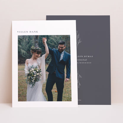 Dankeskarte Hochzeit Porträt Inspiration Kinfolk foto N° 1