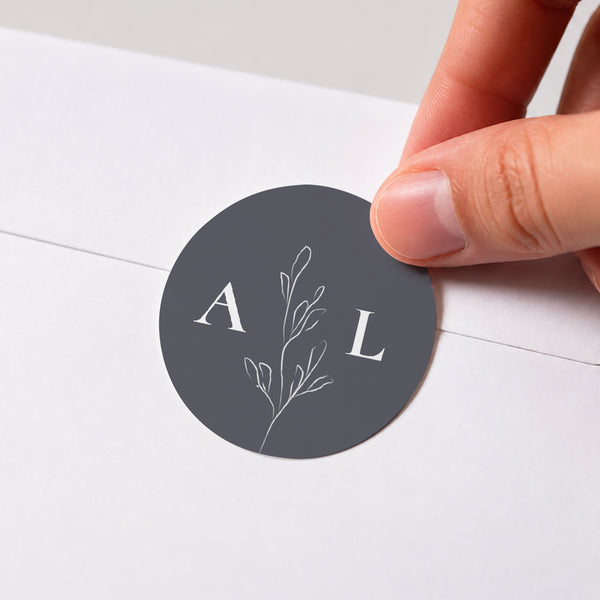 Sticker Hochzeit Rund Inspiration Kinfolk foto