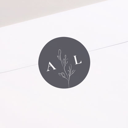 Sticker Hochzeit Rund Inspiration Kinfolk foto N° 2