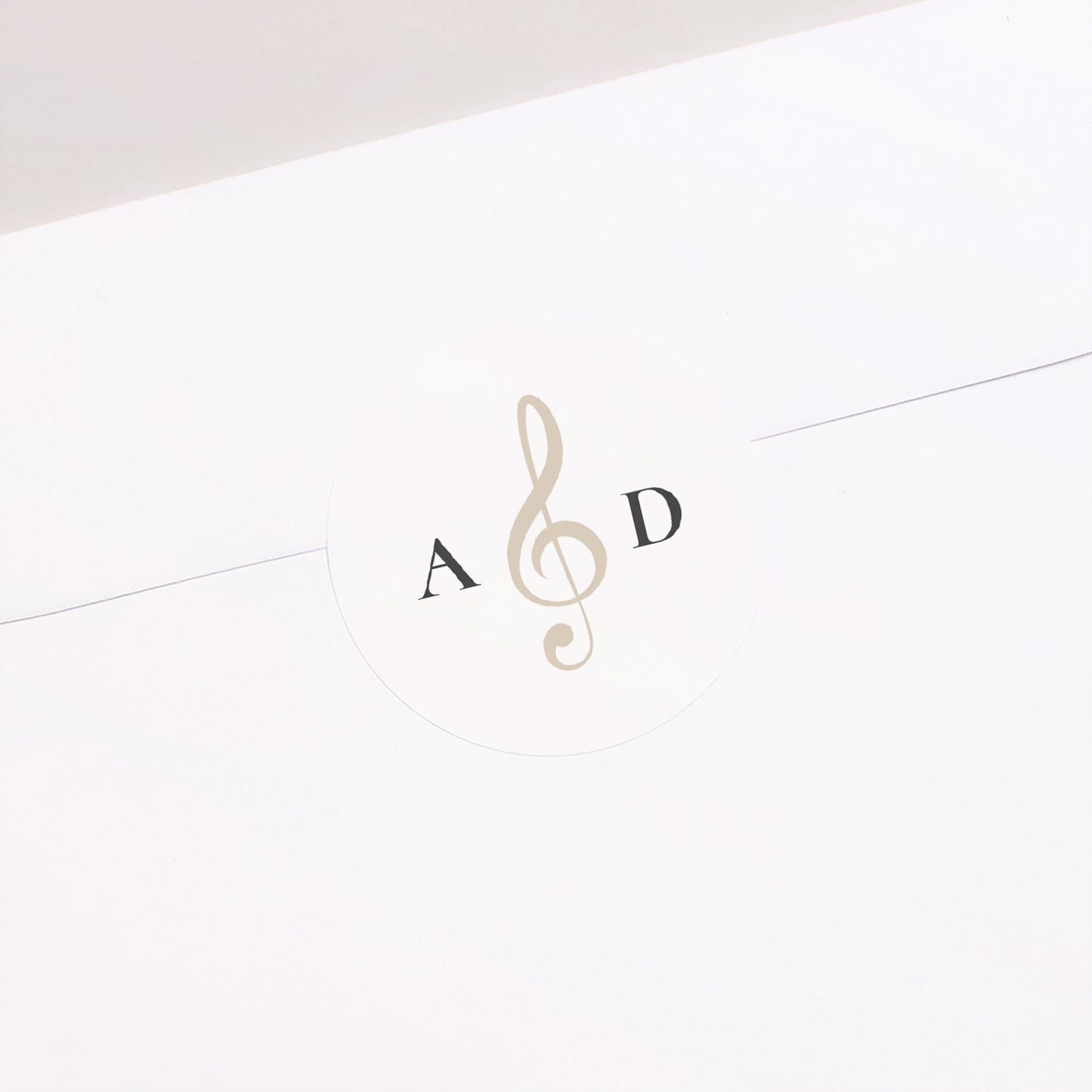 Sticker Hochzeit Rund Musik foto N° 2