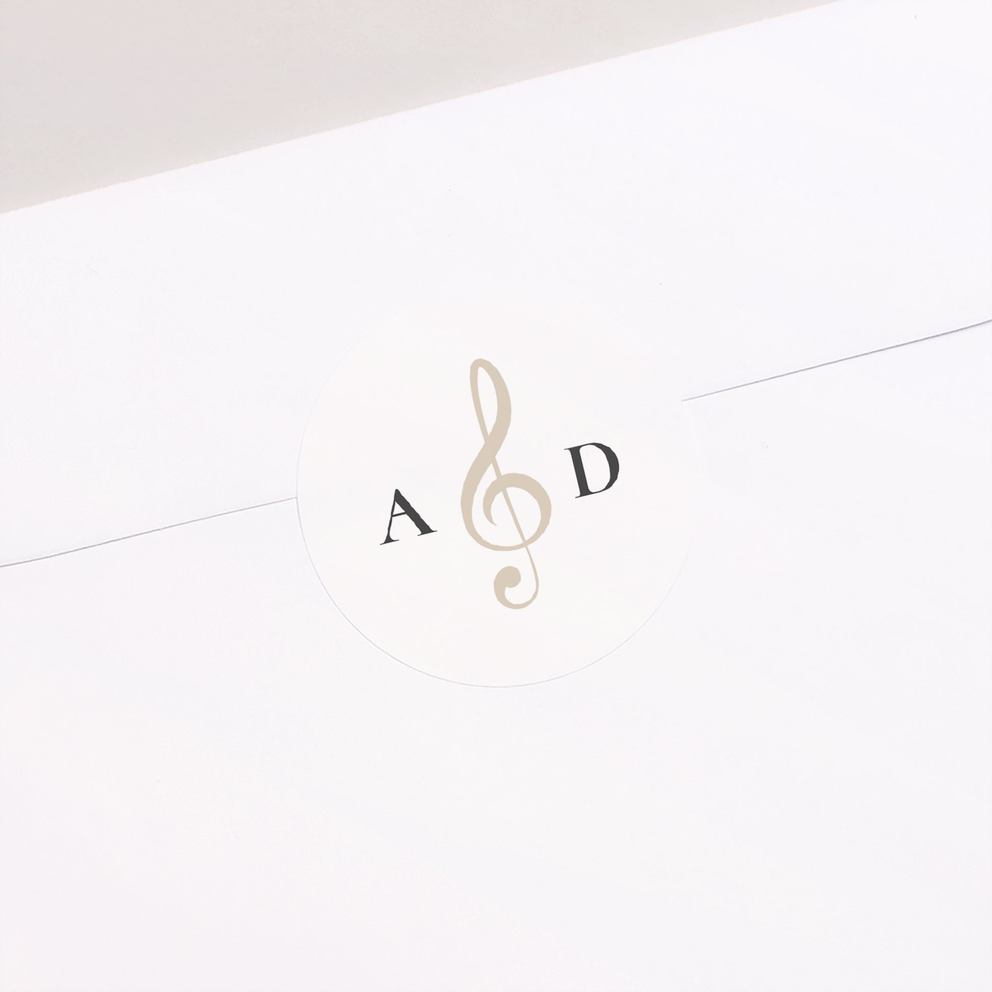 Sticker Hochzeit Rund Musik foto N° 2