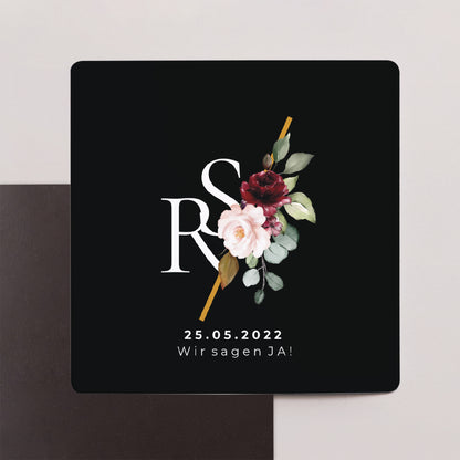 Save the date Karte Hochzeit Satz von 9, magnetisch. Rock'n'Gold foto N° 1