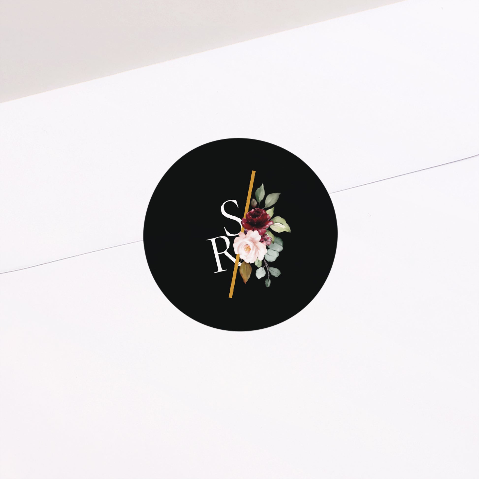 Sticker Hochzeit Rund Rock'n'Gold foto N° 2