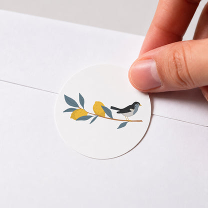 Sticker Geburt Rund Sommerkleidung foto N° 1