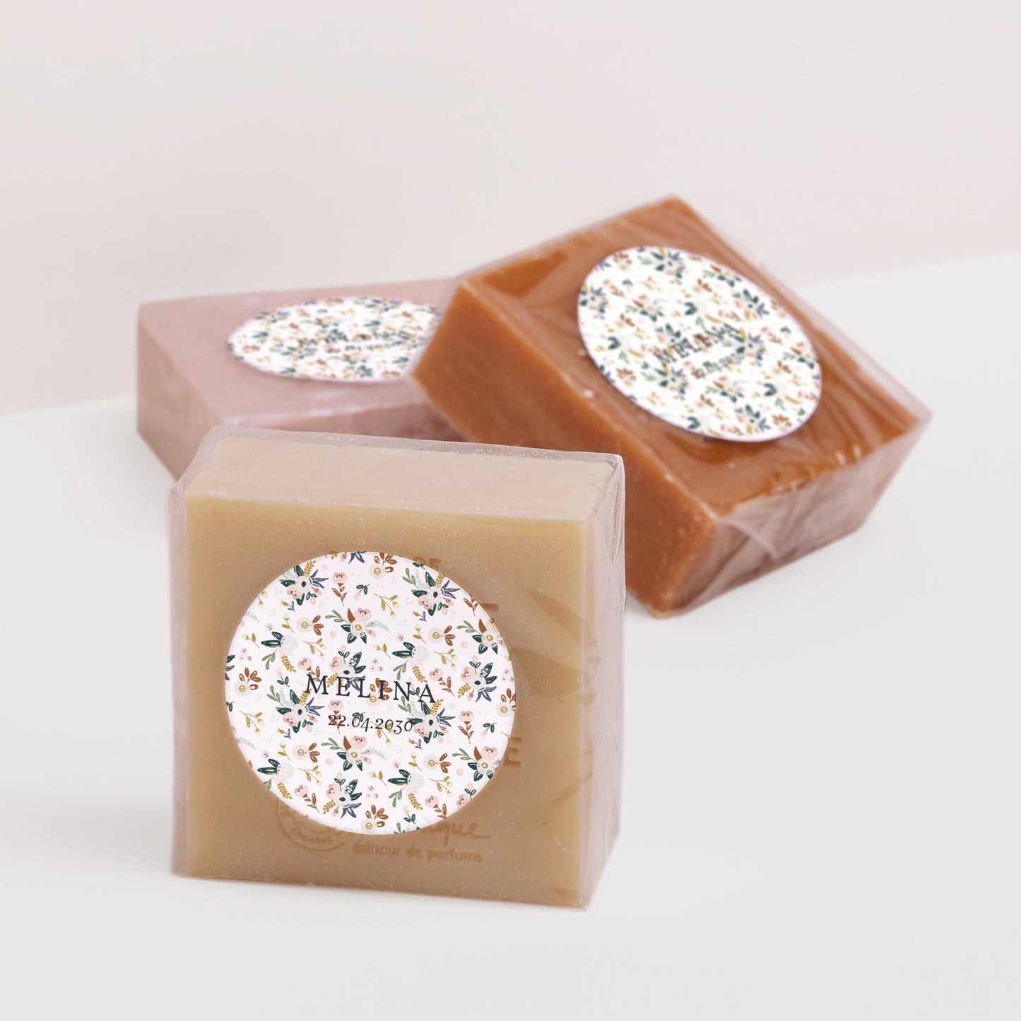 Sticker Geburt Rund Tausend Blumen foto N° 3