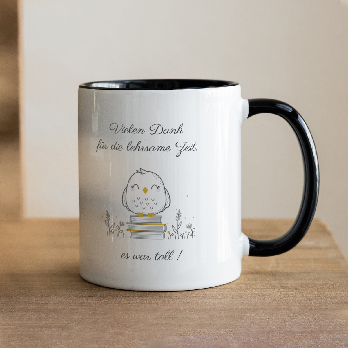 Tasse Objekte Schwarz Nanny Eule foto N° 1