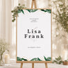 Begrüßungstafel Hochzeit Porträt 60 x 90 cm Tropischer Garten foto N° 1