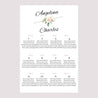 Sitzplan Hochzeit Porträt Romantische Kraft foto N° 2