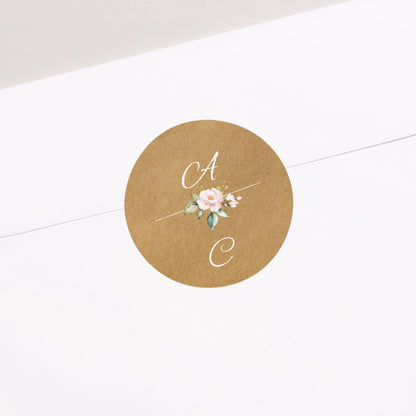 Sticker Hochzeit Rund Romantische Kraft foto N° 2
