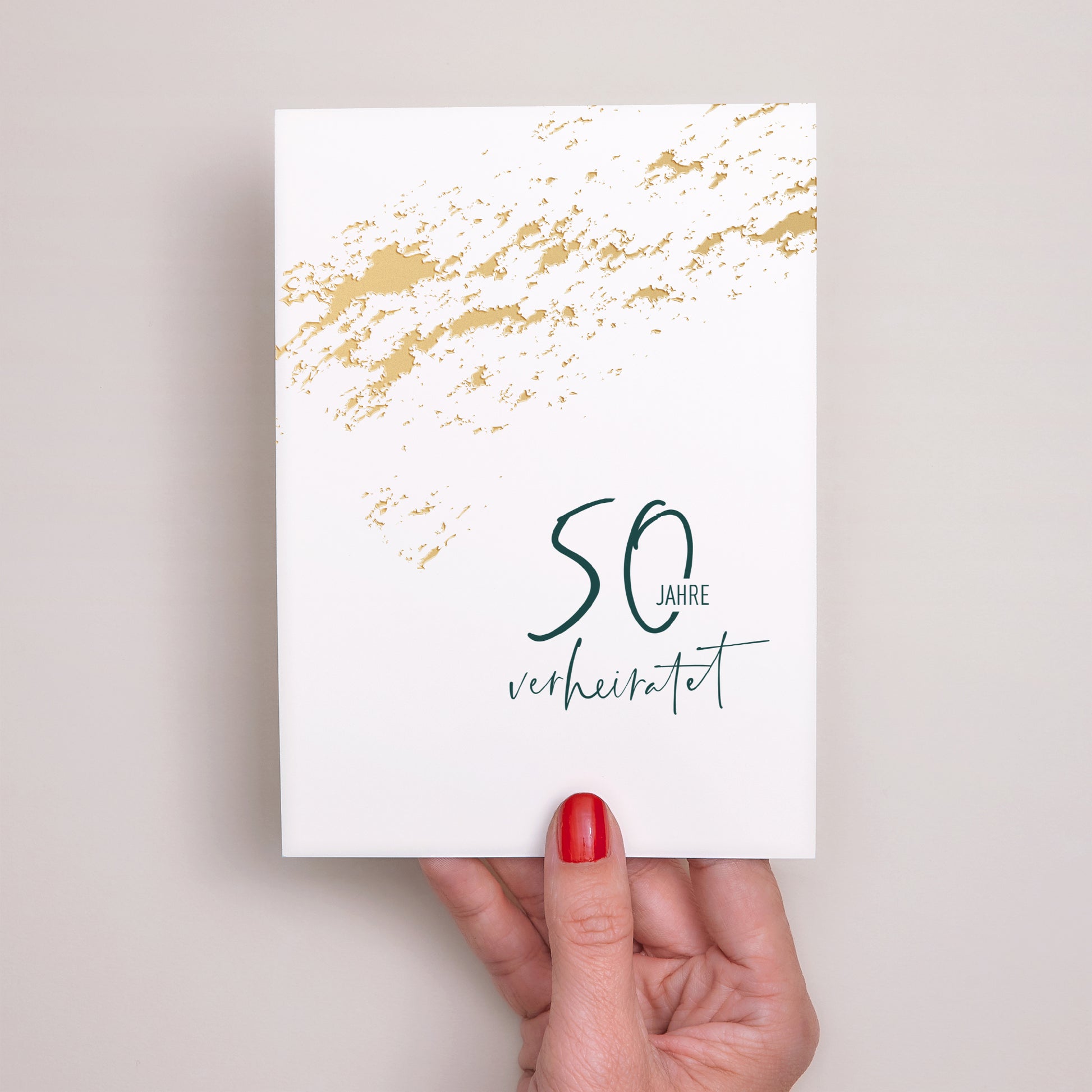 Einladungskarte Hochzeitstag 50 Jahre Liebe foto N° 2