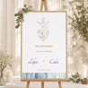 Begrüßungstafel Hochzeit Porträt 60 x 90 cm Côté Mer foto N° 1
