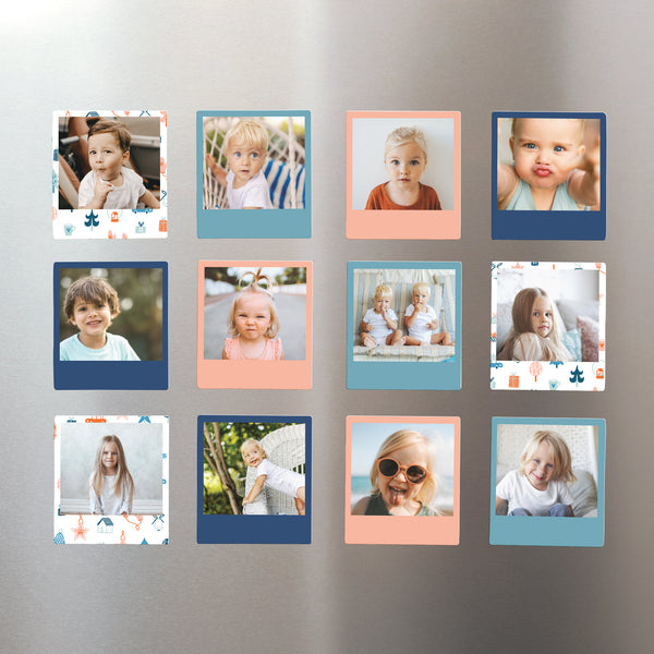 Fotoabzug Weihnachten Pack mit 12, magnetisch Schöne Weihnachtsvektoren foto