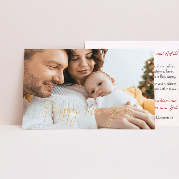 Weihnachtskarte Weihnachten Landschaft Frohes neues Jahr II foto