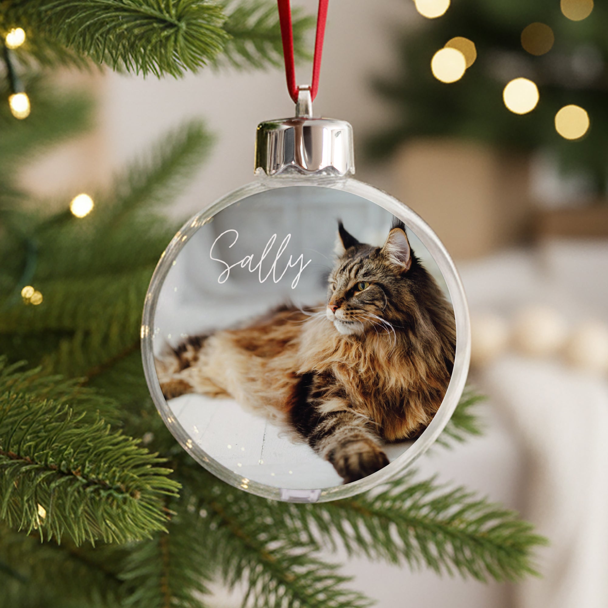 Weihnachtskugel Weihnachten Runde Chat foto N° 1
