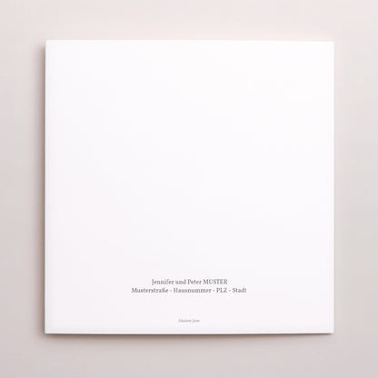 Geburtskarten Doppelflügiges Quadrat Kleine goldene Füße foto N° 3