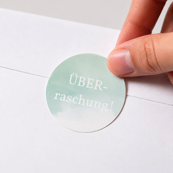 Sticker Geburt Rund Kleine goldene Füße foto