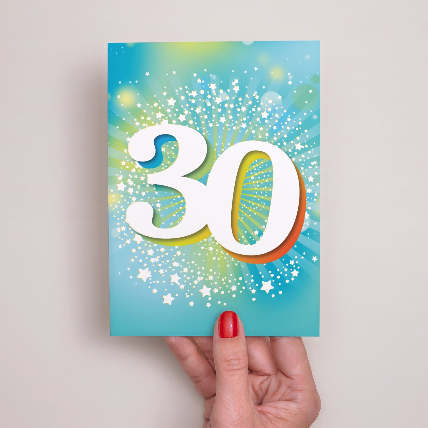 Einladungskarte Geburtstag 30 Jahre, Festlich, Lack foto N° 2