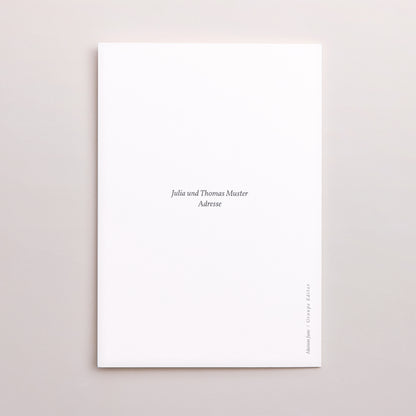 Kondolenzkarte Trauer Doppelter Porträtflügel Weinblätter und Weizen foto N° 3