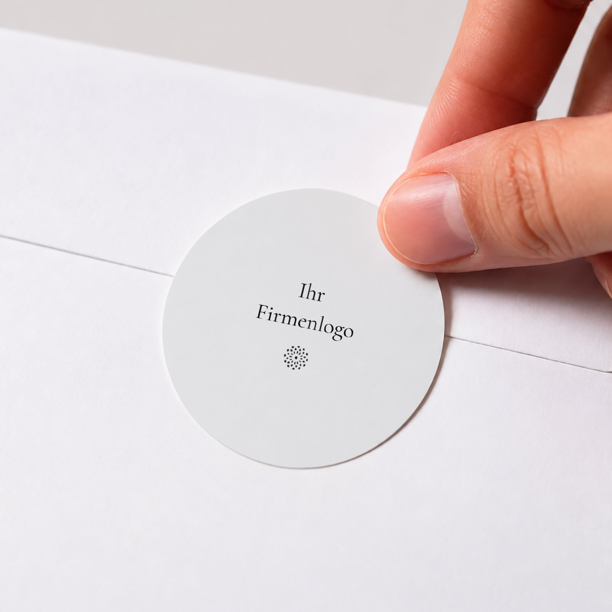 Sticker Weihnachten Rund Abstrakte Vergoldung und Welle foto N° 1