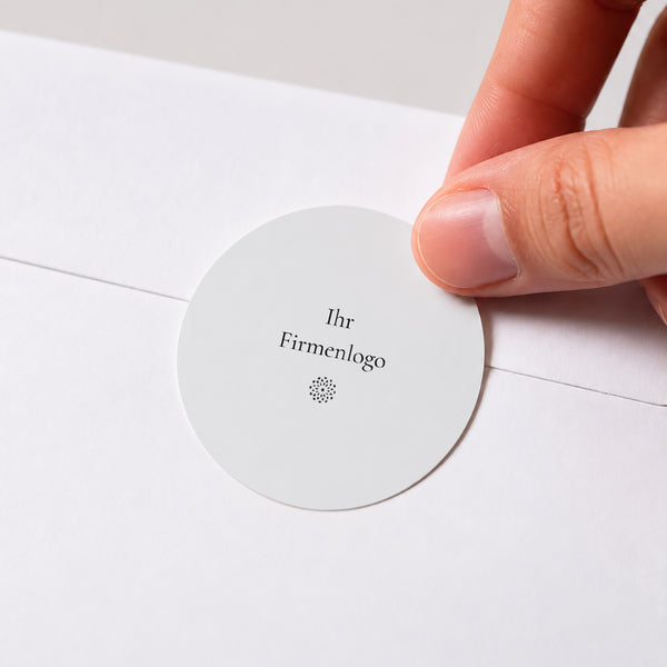 Sticker Weihnachten Rund Abstrakte Vergoldung und Welle foto