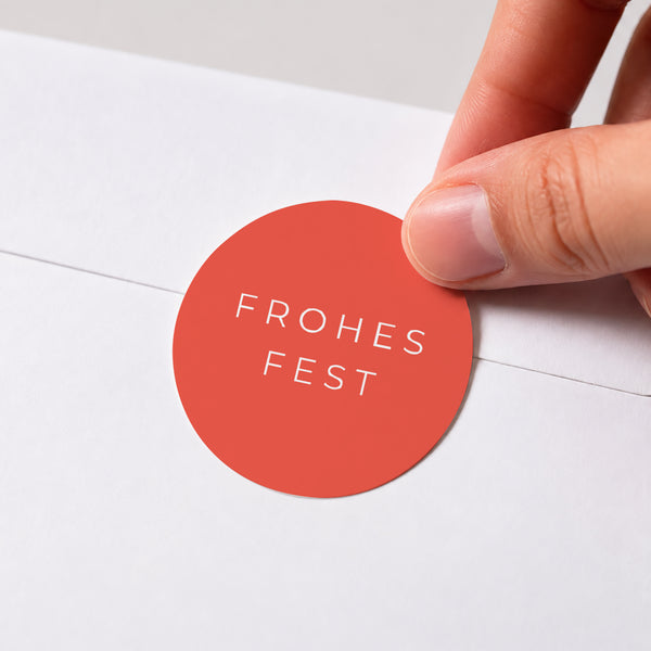 Sticker Weihnachten Rund Braille, Vision, Optics foto