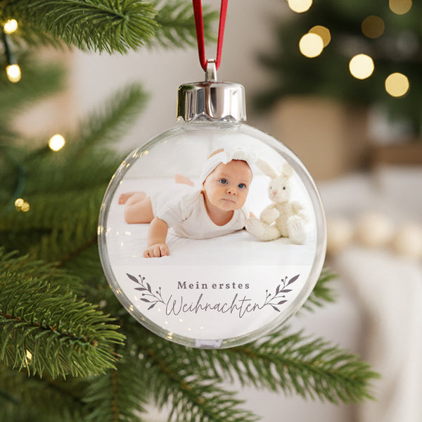 Weihnachtskugel Weihnachten Runde Fotomontage foto