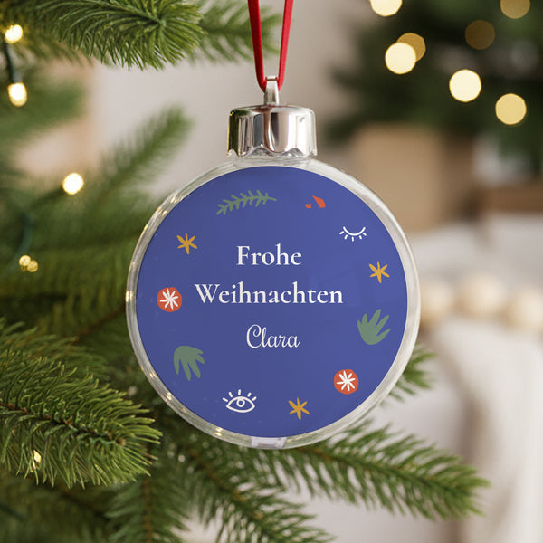 Weihnachtskugel Weihnachten Runde Auf die Art des Fauvismus foto