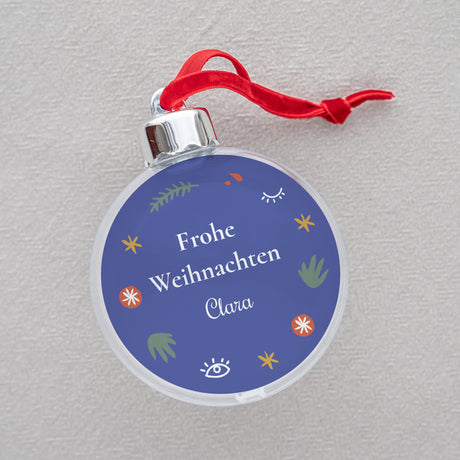 Weihnachtskugel Weihnachten Runde Auf die Art des Fauvismus