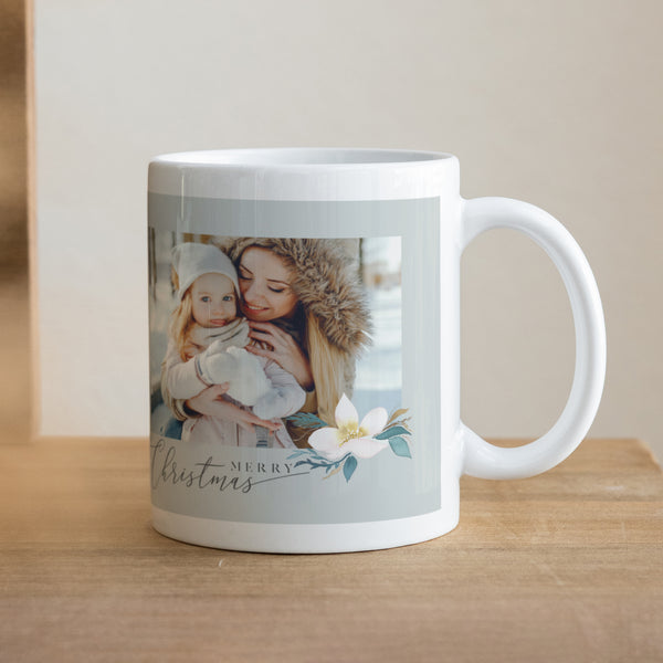 Tasse Weihnachten Weiß Wintergarten foto