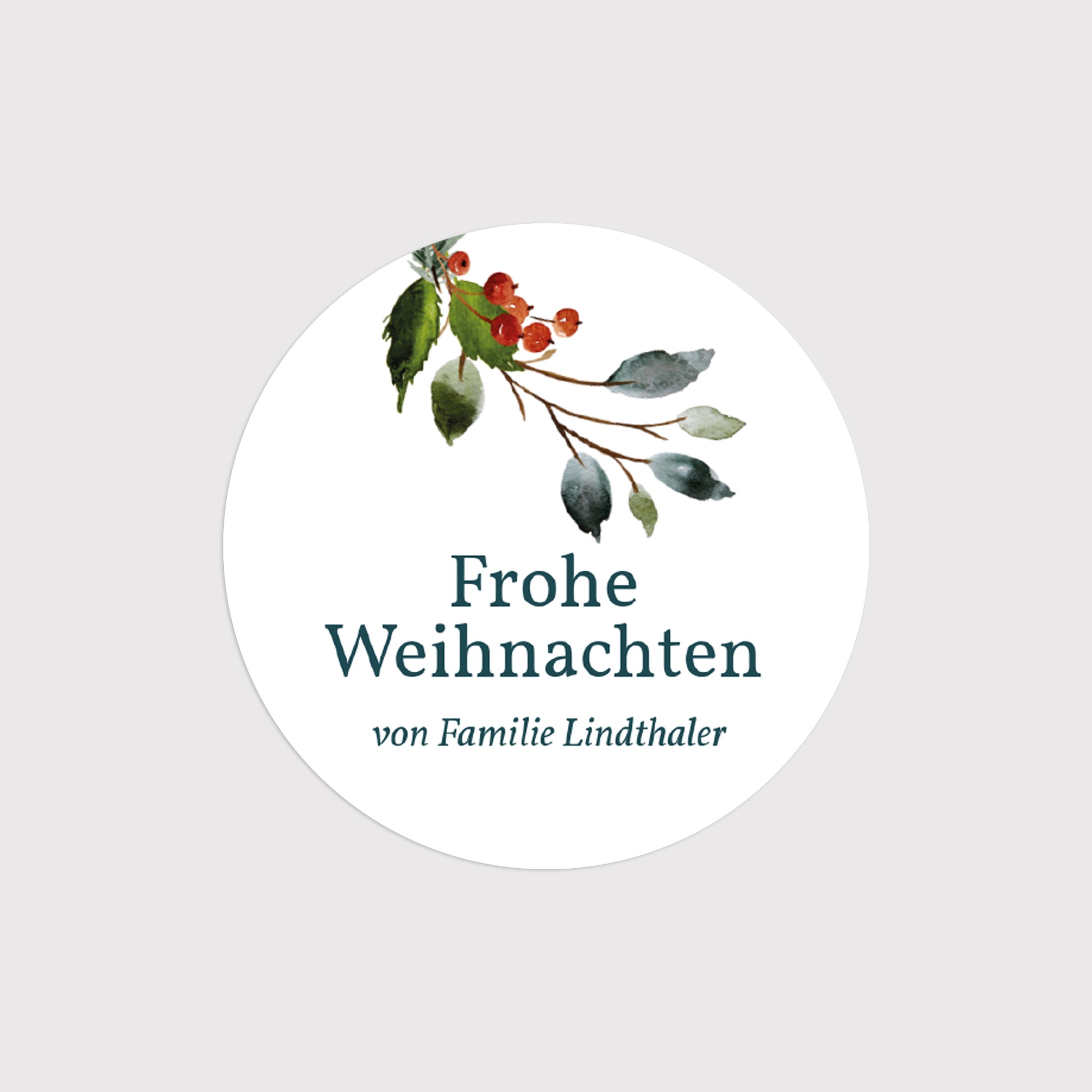 Sticker Weihnachten Rund Weihnachtskrone III foto N° 2