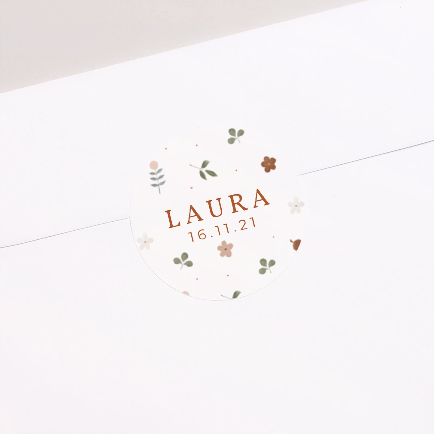 Sticker Geburt Rund Silvester-Trend foto N° 2