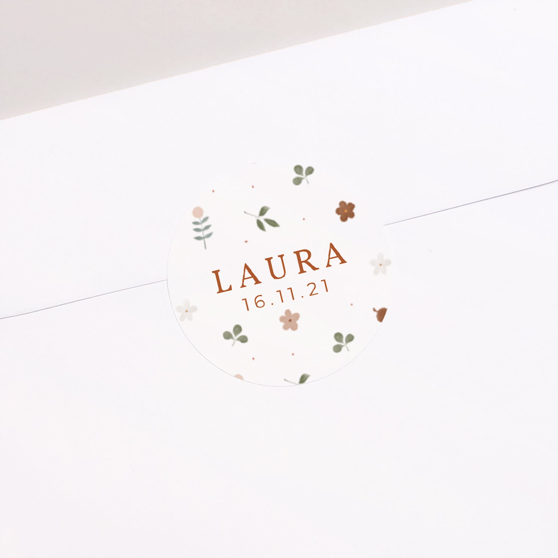 Sticker Geburt Rund Silvester-Trend foto N° 2