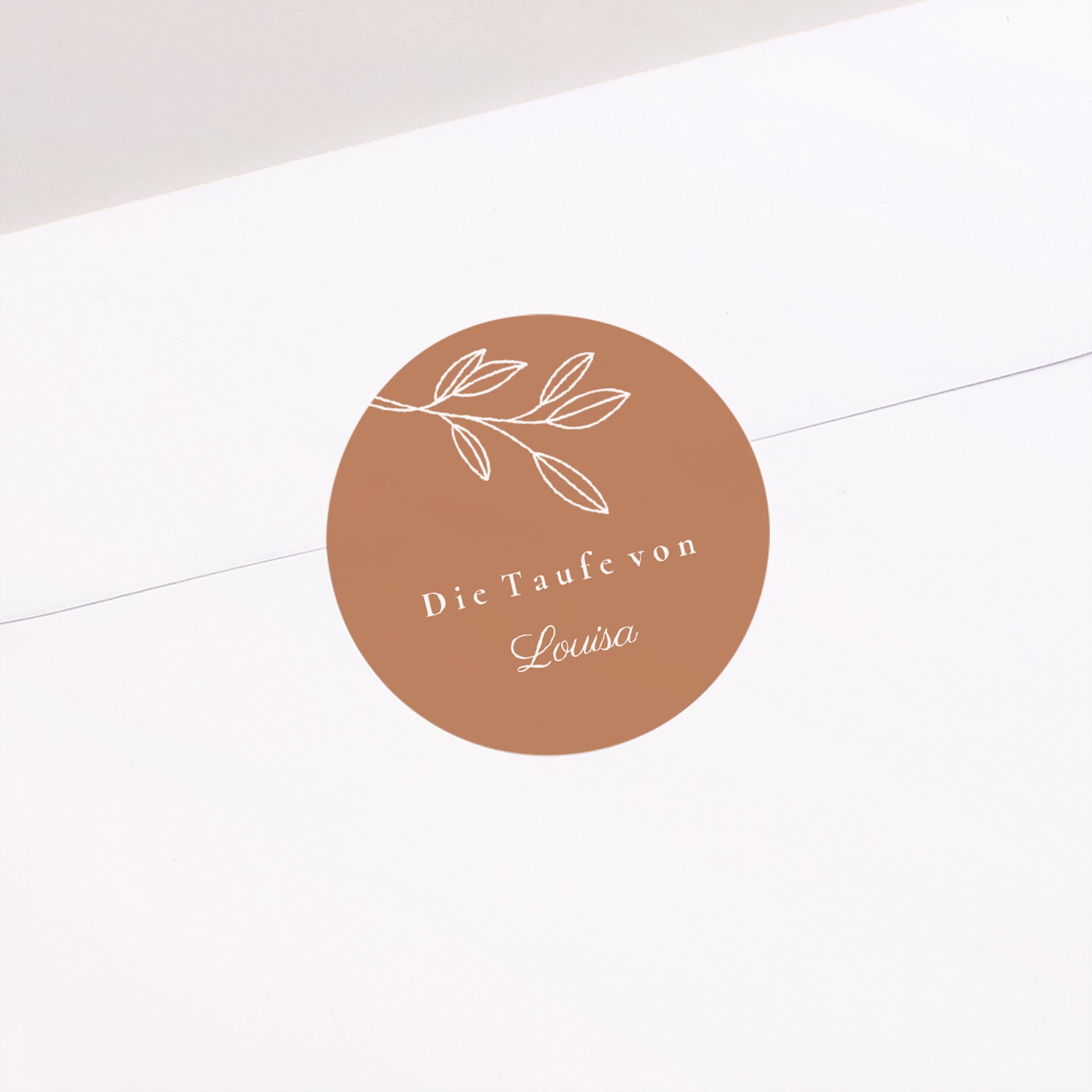 Sticker Taufe Rund Geistige Nahrung foto N° 2