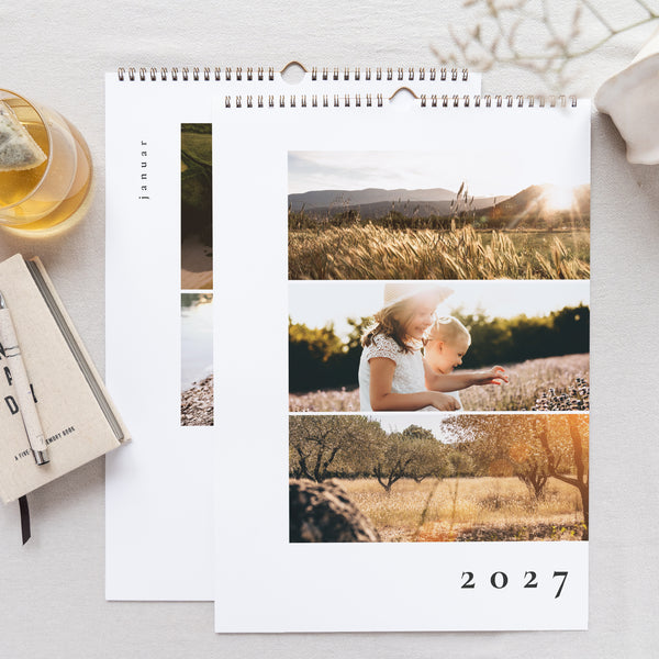 Kalender Weihnachten Wandgemälde A3 Neujahr, Fotos vom Glück foto
