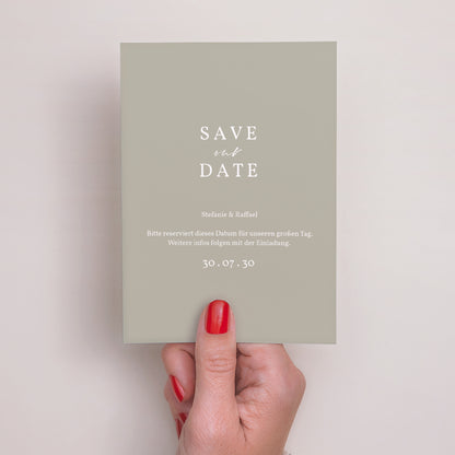 Save the date Karte Hochzeit Porträt Deine Pastellfarbe foto N° 2
