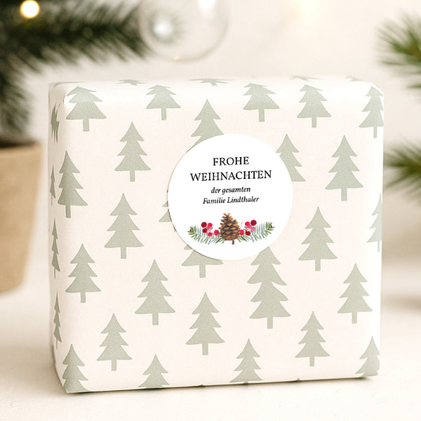Sticker Weihnachten Rund Liebeskasten foto