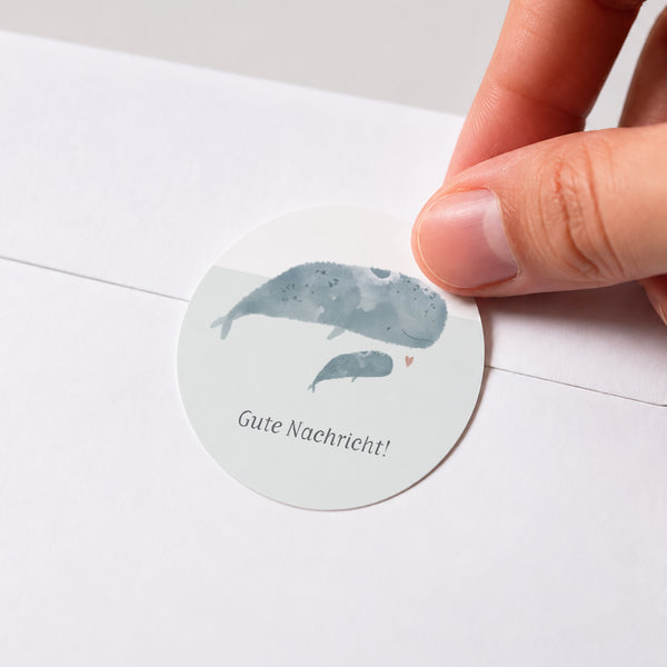 Sticker Geburt Rund Tanz des Meeres foto
