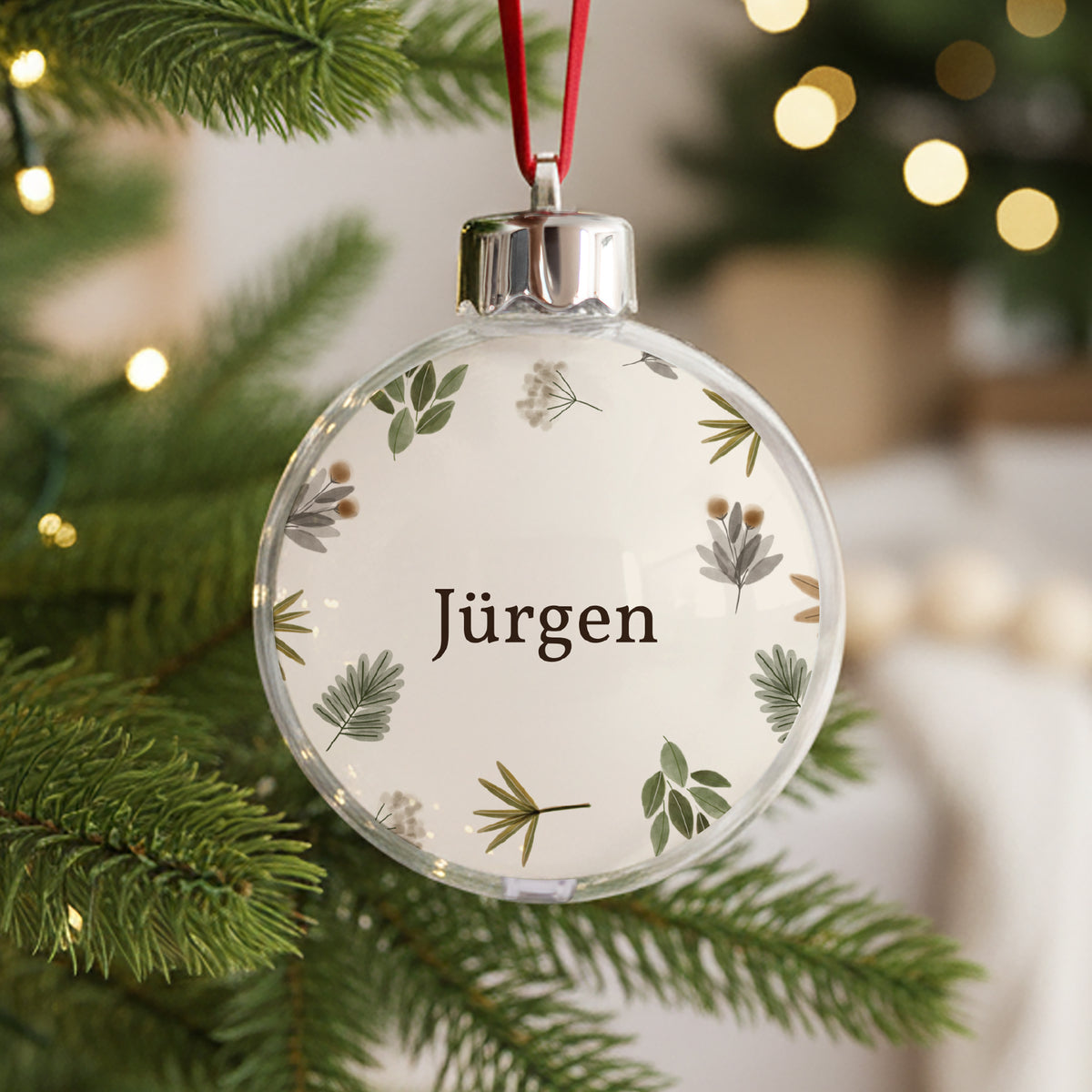 Weihnachtskugel Weihnachten Runde Kugel Süßes Weihnachten Vorname foto N° 1