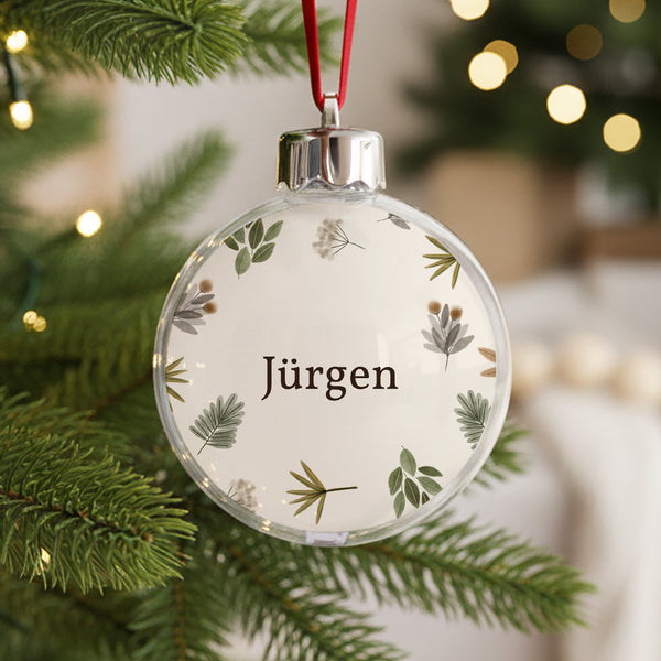 Weihnachtskugel Weihnachten Runde Kugel Süßes Weihnachten Vorname foto