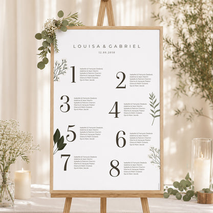 Sitzplan Hochzeit Porträt Luberon foto N° 1