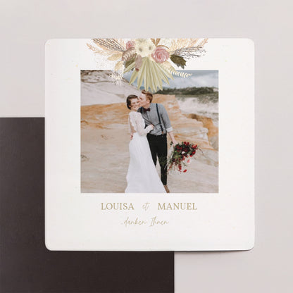 Dankeskarte Hochzeit Satz von 9, magnetisch. Boho-Arche foto N° 1