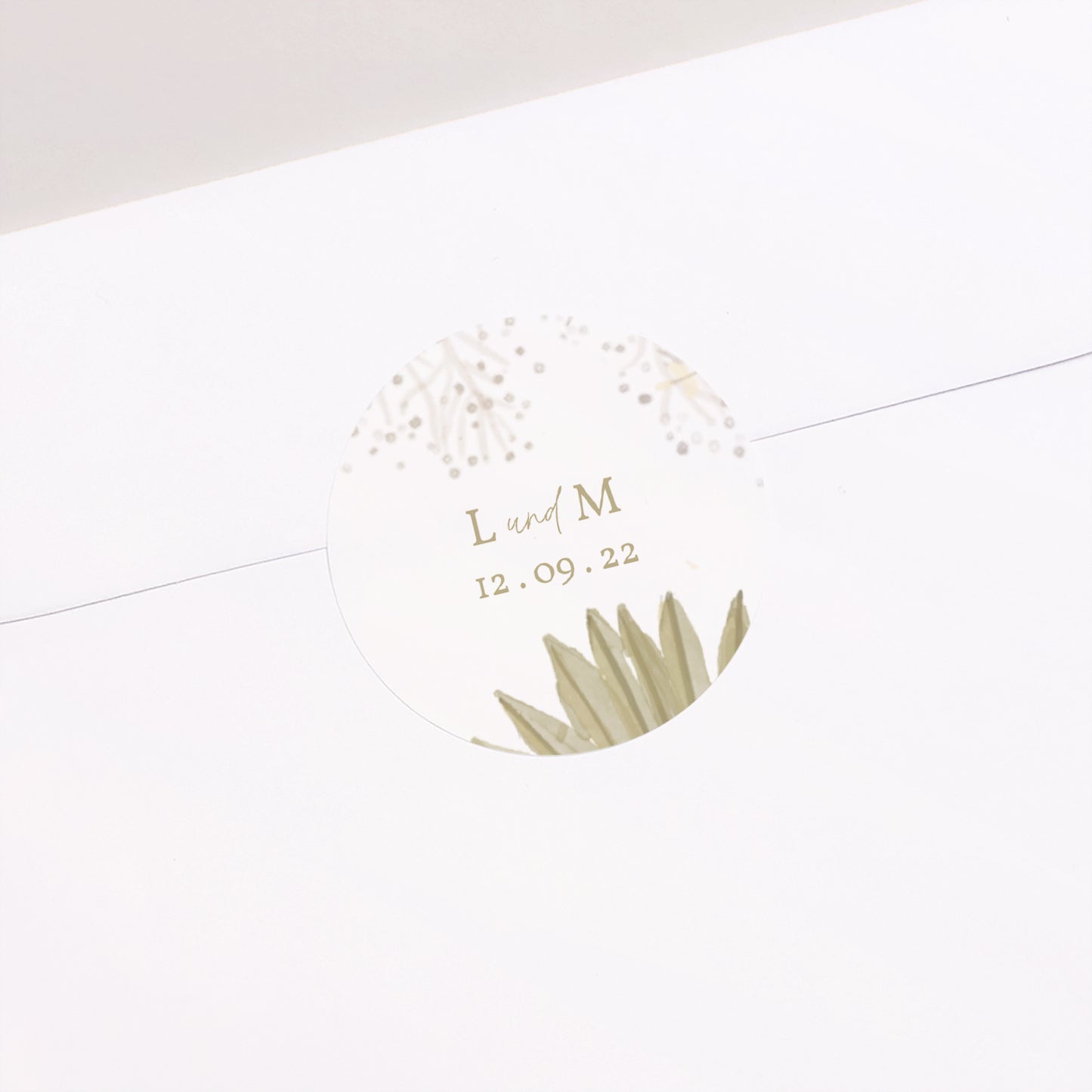 Sticker Hochzeit Rund Boho-Arche foto N° 2