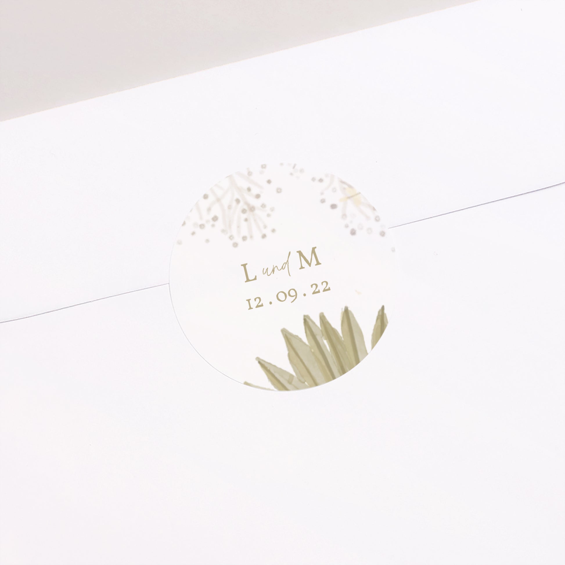 Sticker Hochzeit Rund Boho-Arche foto N° 2