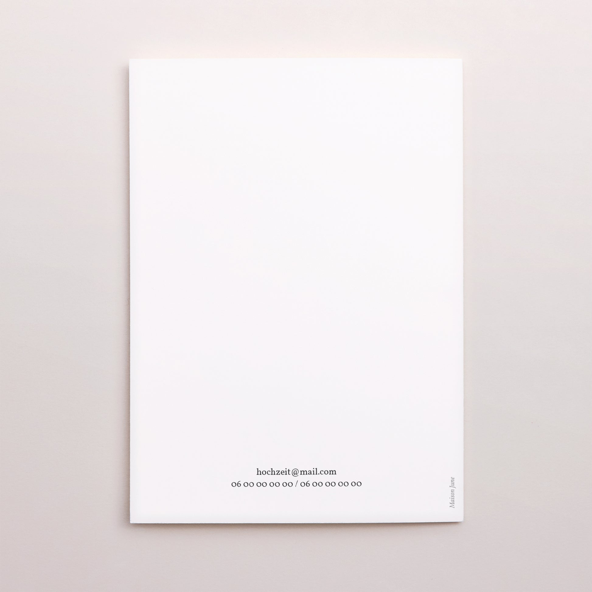 Hochzeitseinladung Doppelflügelporträt Olivier Aquarell foto N° 3